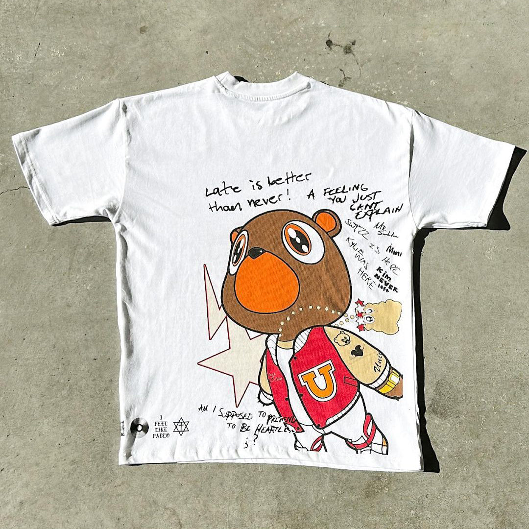 KANYE PRINT SHORT SLEEVE T-SHIRT