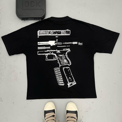 IN GLOCK WE TRUST PRINTED T-SHIRT