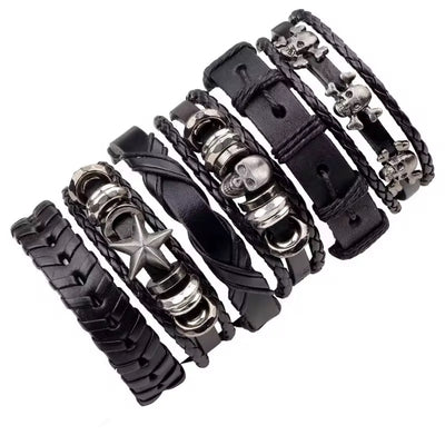 LEATHER BRACELET SET - Damstreetwear