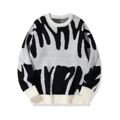 JACQUARD PATERN SWEATER - Damstreetwear