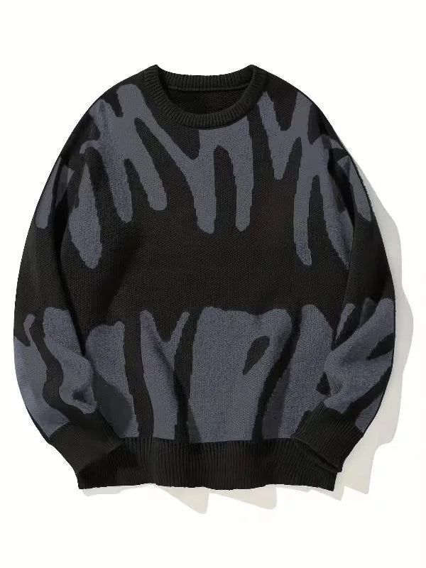 JACQUARD PATERN SWEATER - Damstreetwear