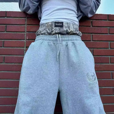 BOXER DOUBLE WAIST SWEATPANTS