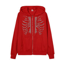 SKELETON Zip Up Hoodie