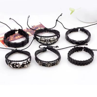 LEATHER BRACELET SET