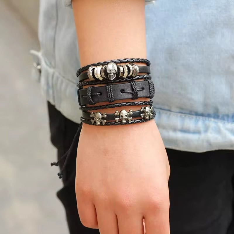 LEATHER BRACELET SET