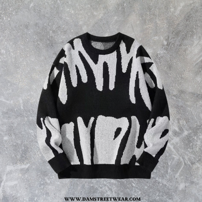 JACQUARD PATERN SWEATER - Damstreetwear