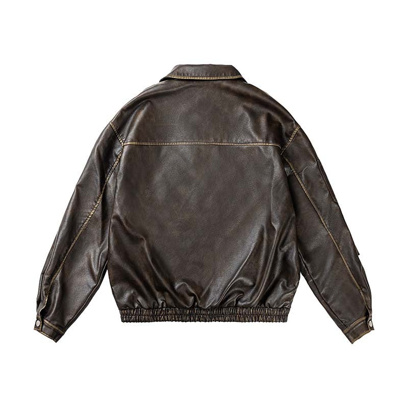 Leather Classic Brown Bomber Jacket