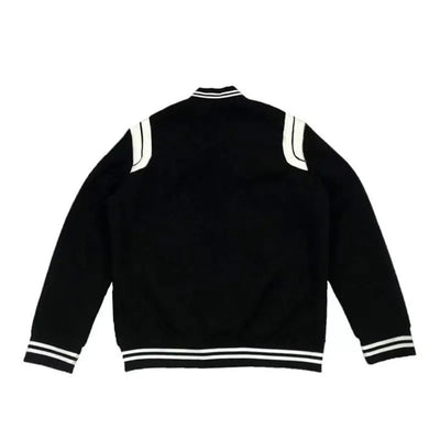 Black and white varsity jacket - Damstreetwear