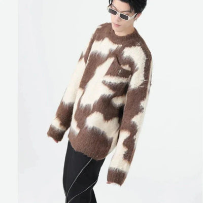 Fluffy knit sweater - Damstreetwear