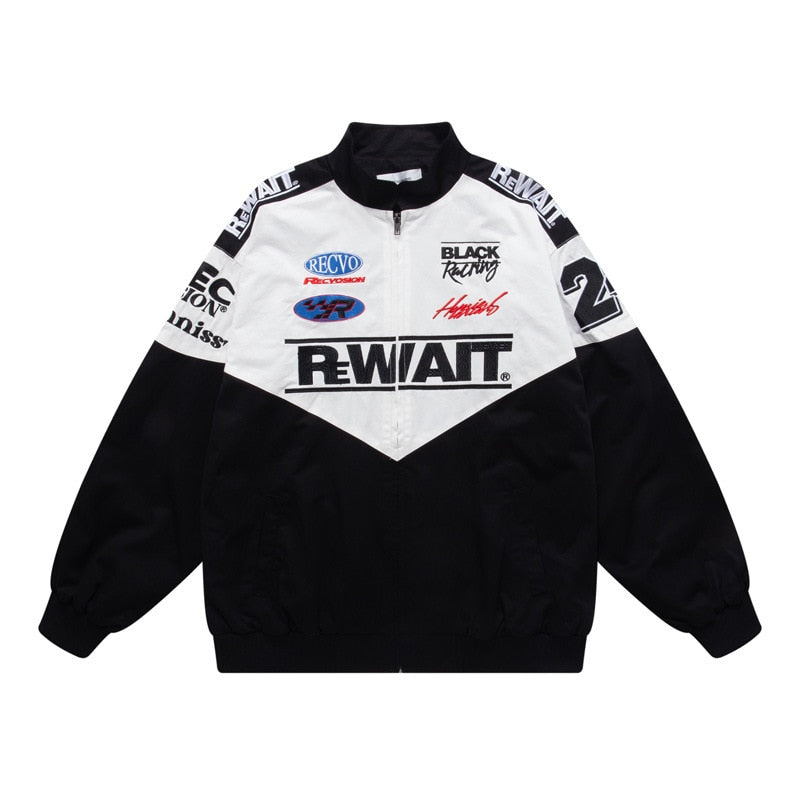 Embroidered racing jacket - Damstreetwear