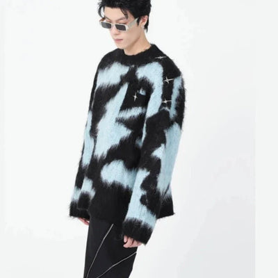 Fluffy knit sweater - Damstreetwear