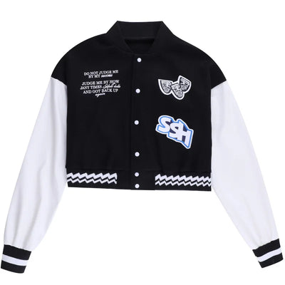 Cropped varsity jacket - Damstreetwear