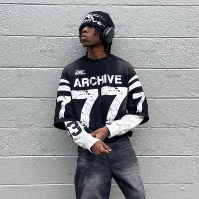 ARCHIVE LAYERED TEE - Damstreetwear