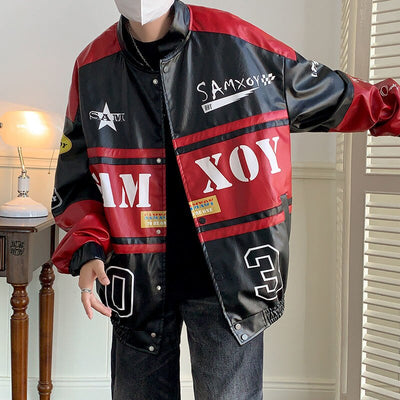 Red racing jacket - Damstreetwear