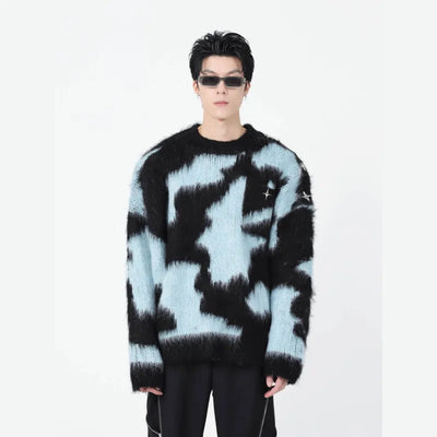 Fluffy knit sweater - Damstreetwear