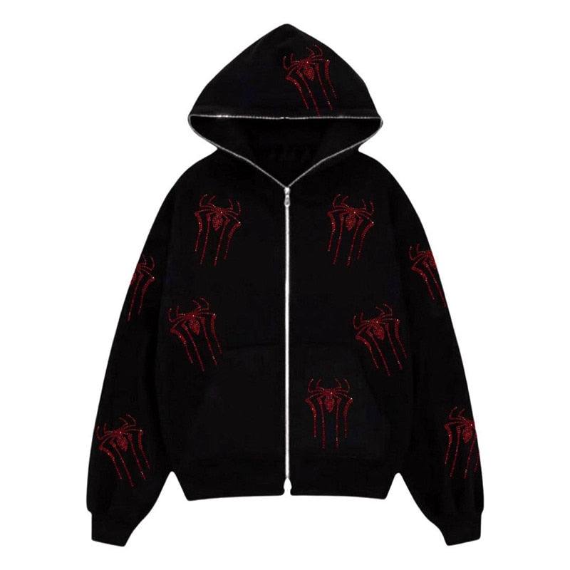 Full zip spiderman hoodie - Damstreetwear