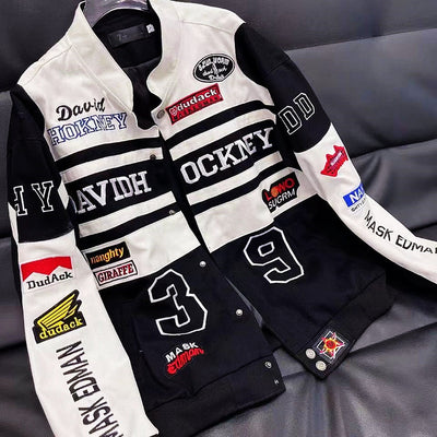 Veste cuir racing - Damstreetwear