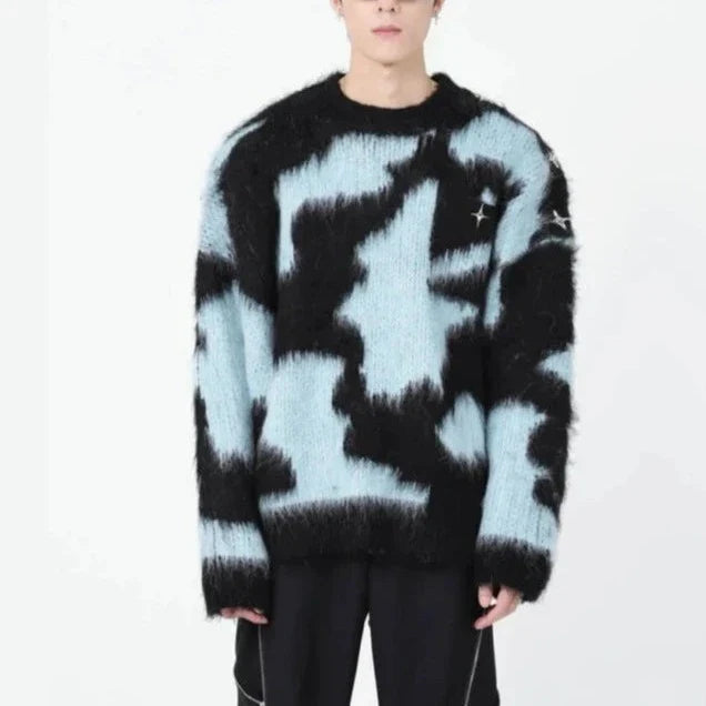 Fluffy knit sweater - Damstreetwear