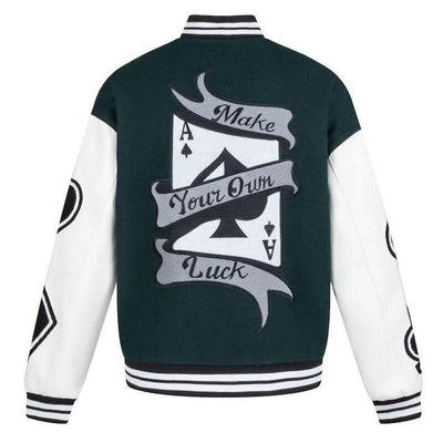 Green varsity jacket - Damstreetwear