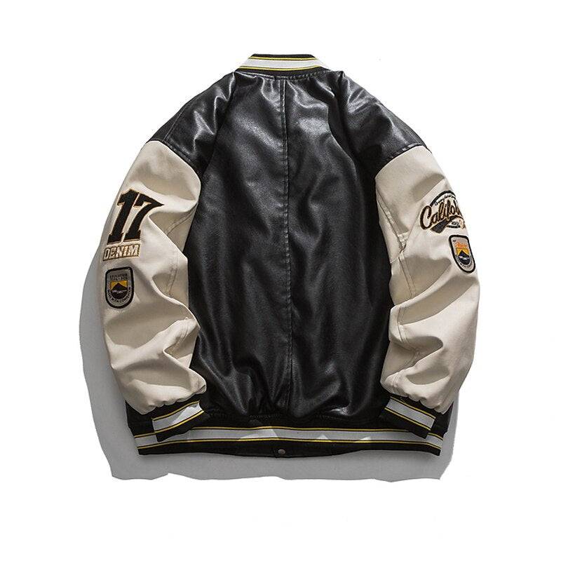 Varsity jacket cuir - Damstreetwear