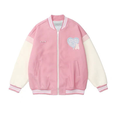 Varsity jacket rose - Damstreetwear