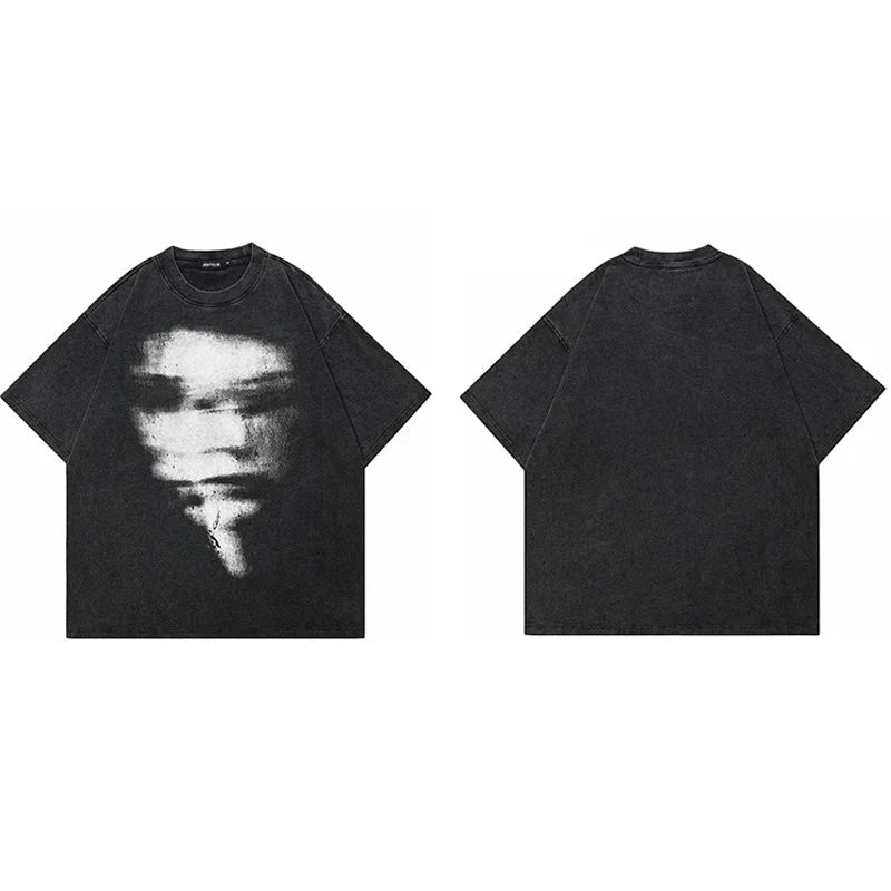 DISTORTED GRAPHIC TEE