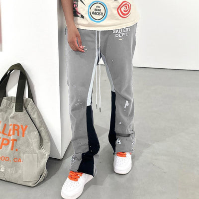 DRAWSTRING FLARED TROUSERS