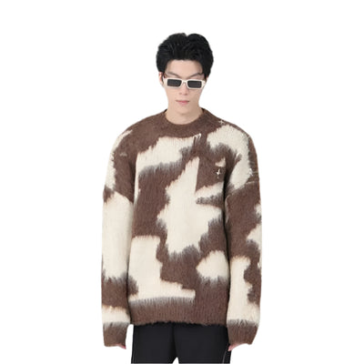 Fluffy knit sweater - Damstreetwear